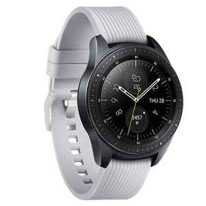 Silicone Band for Samsung Galaxy Watch 42mm Active Rubber Replacement Bracelet WatchBand Strap for Galaxy Watch 42mm Gold Buckle